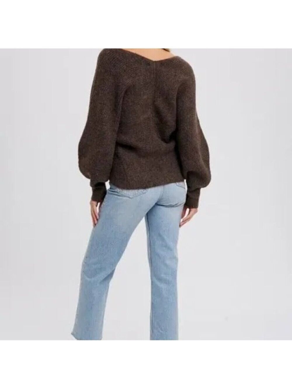 CLEAR OUT!!! Crossover Ribbed Pullover - Picture 7 of 10